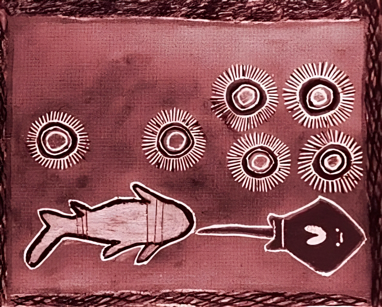 Immagine di una tela con dei disegni sopra riguardo a dei valori trasmessi