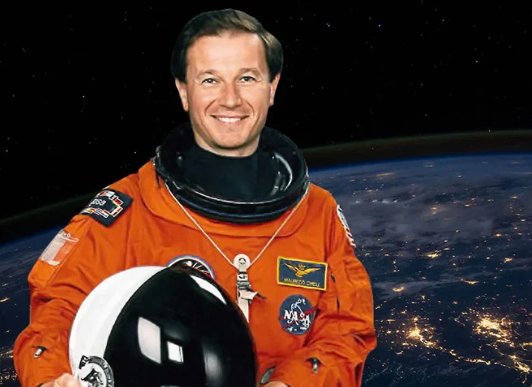 L'astronauta Maurizio Cheli